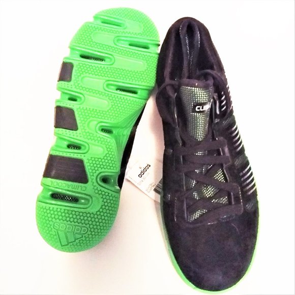 Adidas basketball shoes NWT Men 8 RARE RETRO Black green 360 DISCOUNT SHIPPING!!